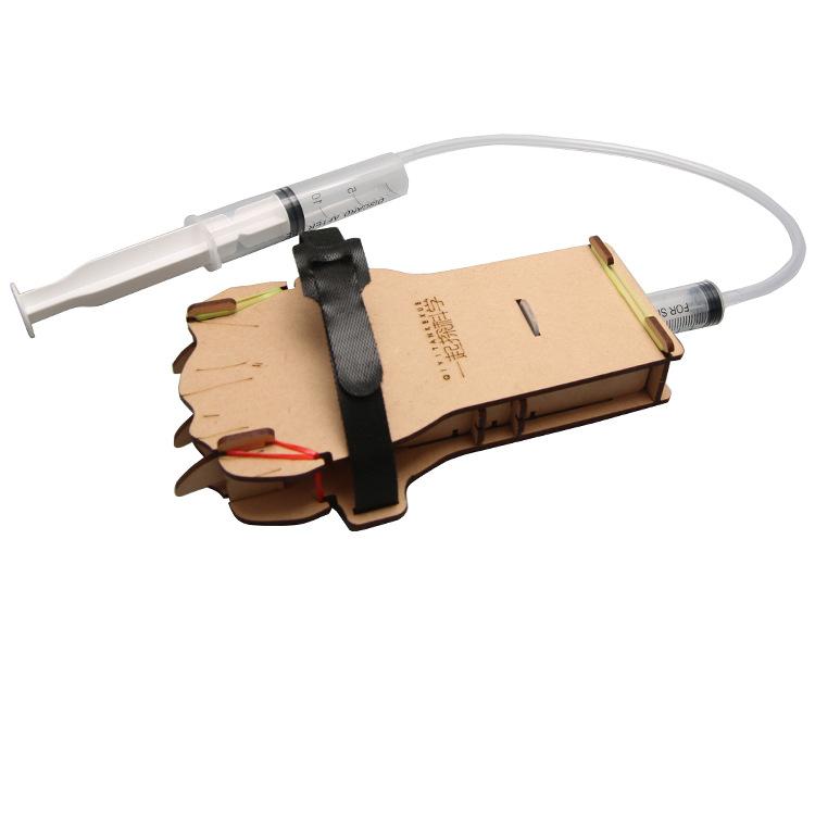 

Детская наука и техника, мелкосерийное изобретение, гидравлический манипулятор, коготь росомахи, научная игрушка, модель, сборка, материал древесина