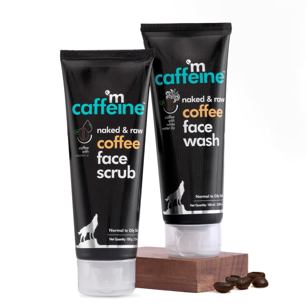 mCaffeine Coffee Face Wash & Scrub Combo Pack 100ml Each Pack of 2 Anti-Pollution Kit
