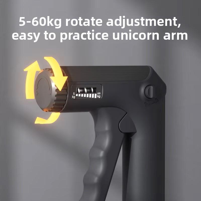 Electronic Adjustable Grip Strengthener For Men, Professional Hand Strength And Arm Muscle Exercise, Hand Grip And Finger Traine