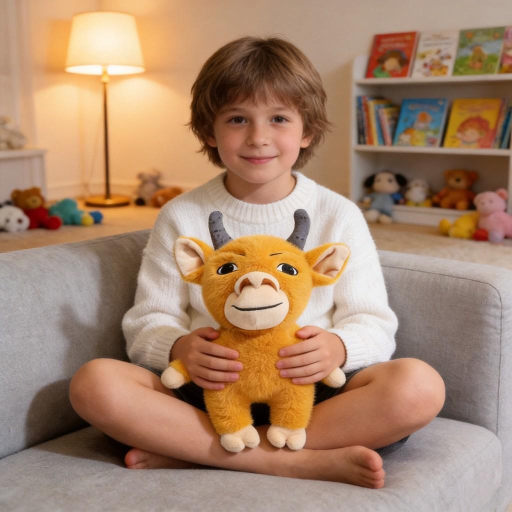 Peluche Niu Lai con Imbottitura in Cotone PP per Bambini e Adulti