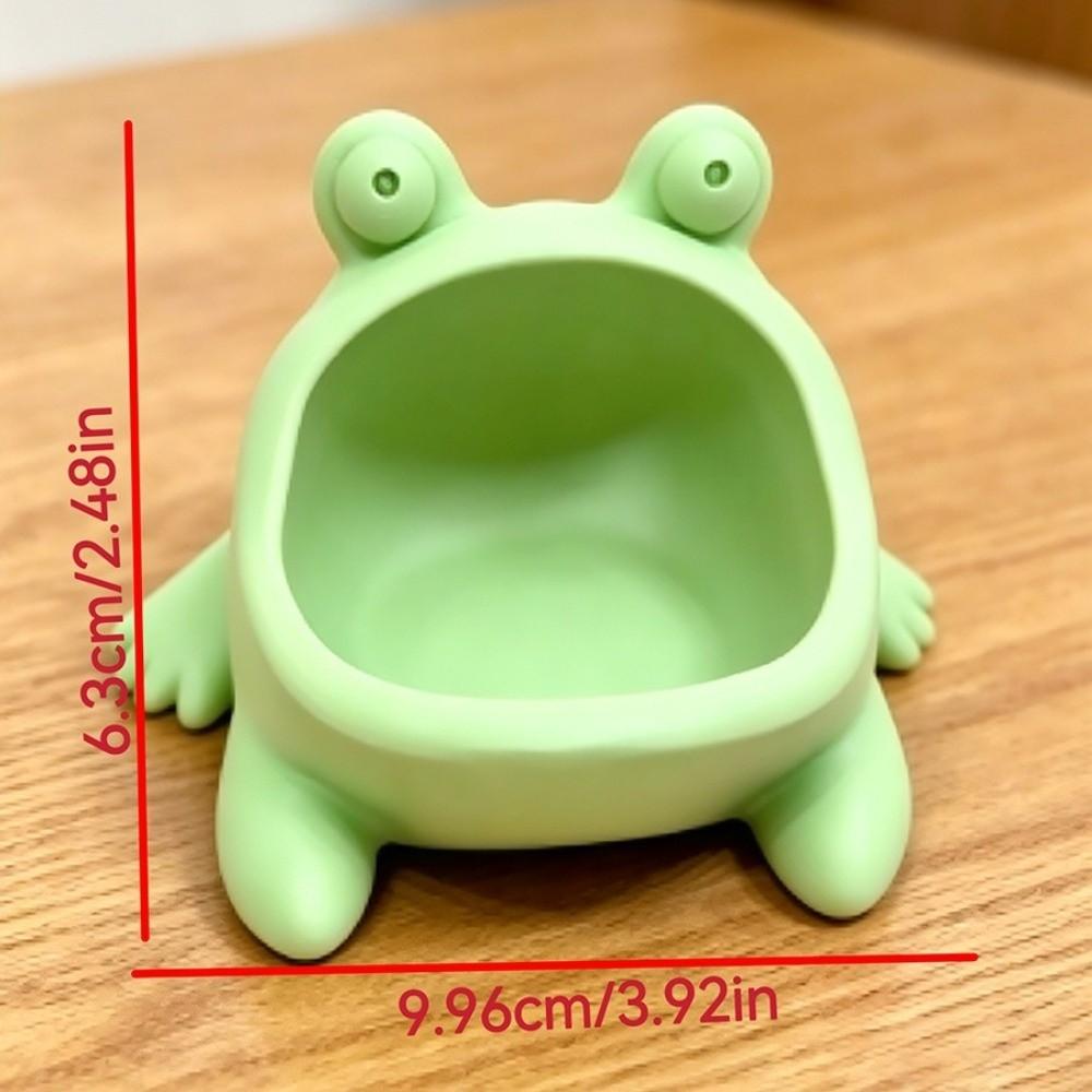 Caja de Almacenamiento Rana Boca Grande Adornos Soporte para Anillos Plato Creativo para Joyería Bandeja Regalo