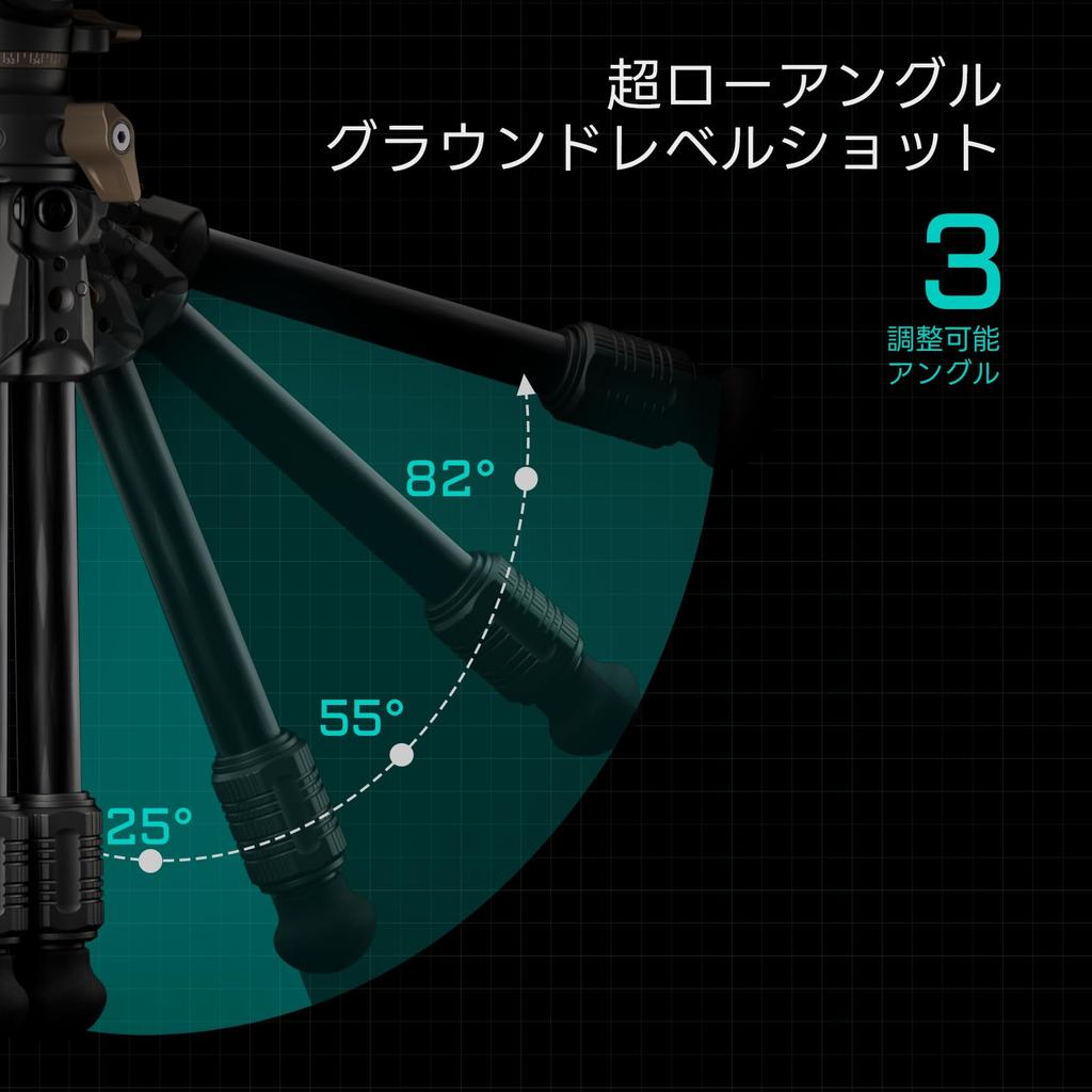 TILTA Tabletop Video Fluid Head with Carbon Fiber Tripod Legs Forest Green 1-Stage (3kg) (TT-VT03-FB-FG)