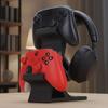 3D Printed Multi Functional Headphone Stand 2in1 Gamer Handle Hanger Gaming  Headset Bracket Desktop Display Shelf Space Saving