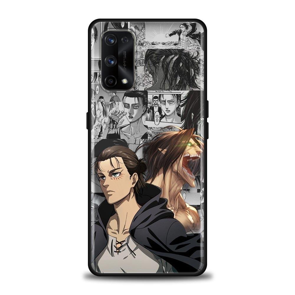 Anime Attack On Titan Eren Yeager Case For Realme C21Y C21 C25 C20 C15 C12 C11 C1 GT Master Neo Neo2 5G Capa Silicone Soft Cases