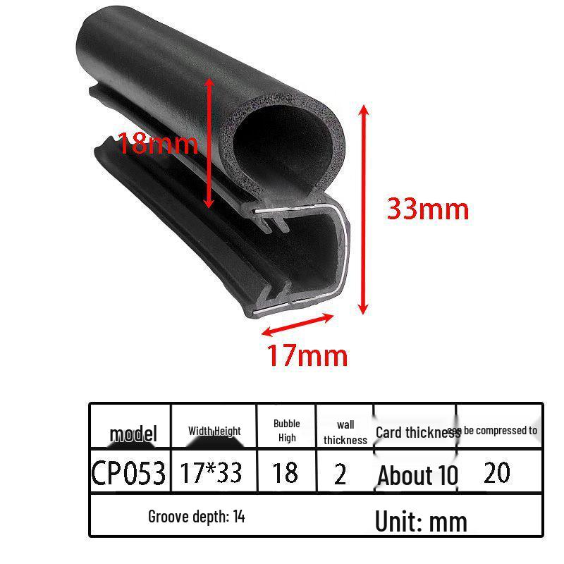 Customizable EPDM U-Shaped Rubber Sealing Strip for Electrical Cabinets and Car Doors