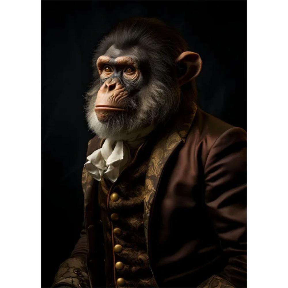 Aristokratyczne Zwierzęta Portret Plakaty i Druki Sztuka Vintage Malarstwo na Płótnie Obrazy na Ścianę do Salonu Dekoracja Domu