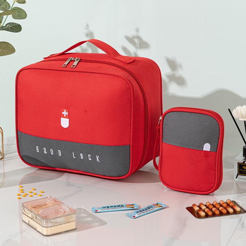 Large Medicine Bag Travel First Aid Kit Medicine Bag Portable Storage Bag Survival Kit Medicine Box Outdoor Emergency Camping