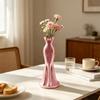 Gown-Shaped Elegant Dress Vase Twisted Design Decorative Vase  Home Desktop Decorations