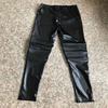 Classical Fit Slim Sexy Three Zipper Bright Leather Stretchy Leggings Pants