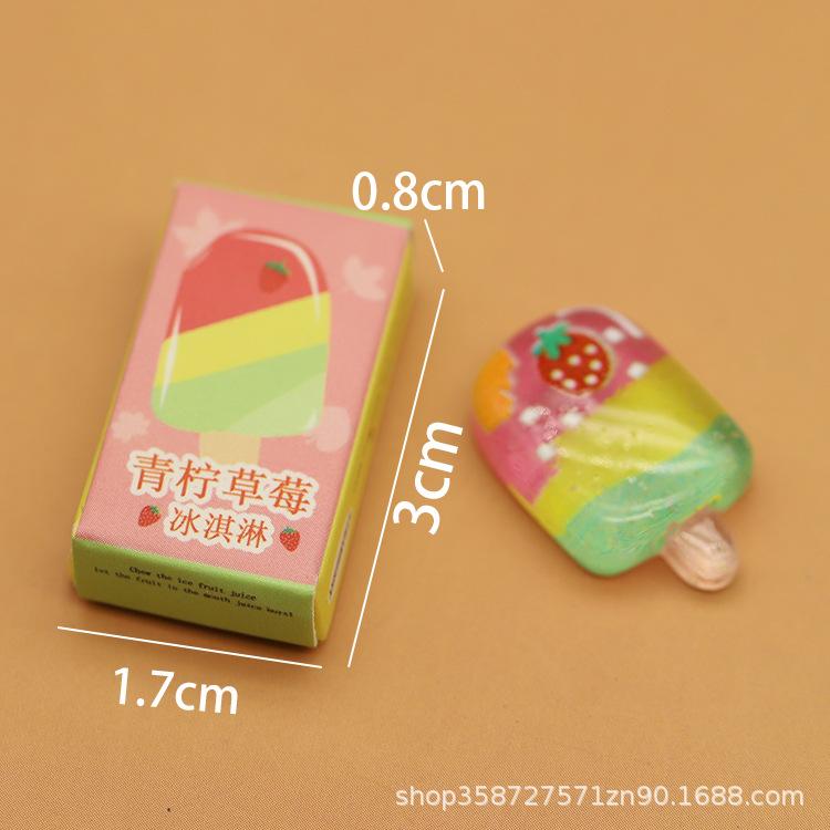 

Симуляція Міні Предмети Морозиво Ескімо Модель Лялькового Будиночка Прикраси Іграшки для Ігрового Будиночка Мініатюрні Закуски для Супермаркету