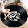 Dywan okrągły z fakturą flagi, Magiczny dywan okrągły, Dywan do salonu, sypialni, przed sofę, pokoju zabaw, Mata podłogowa antypoślizgowa