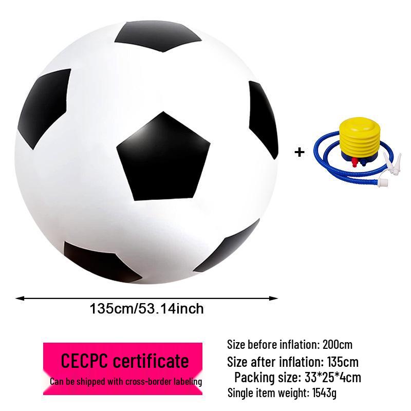 Parent-Child Giant Inflatable PVC Beach Ball - Thick, Colorful Three-Tone Design for Outdoor Fun