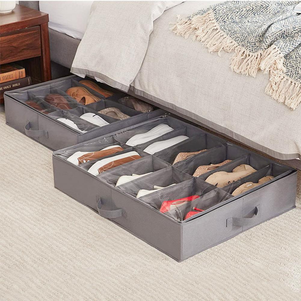 Shoe Cabinet Organizer Shoe Storage Organizer Capacity Under-bed Shoes Storage Organizer with Multiple Compartments for Shoes