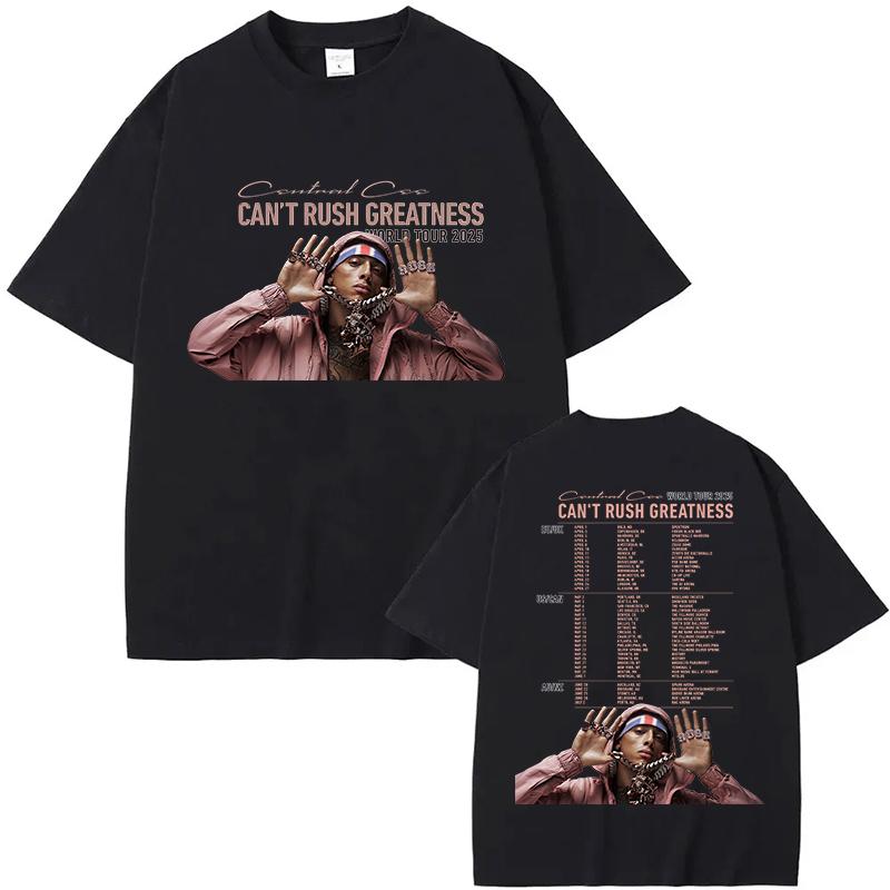 Central CEE Album Cant Rush Greatness World Tour Tshirt Cotton Tees 2025 Tshirts Short Sleeve Summer Unisex Graphic Streetwear