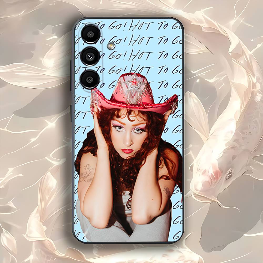 C-Chappell Roan Singer Phone Case For Samsung Galaxy A73,31,32,72,41,53,52,71,22,5G,Note,J7,8,9 Soft Black Cover