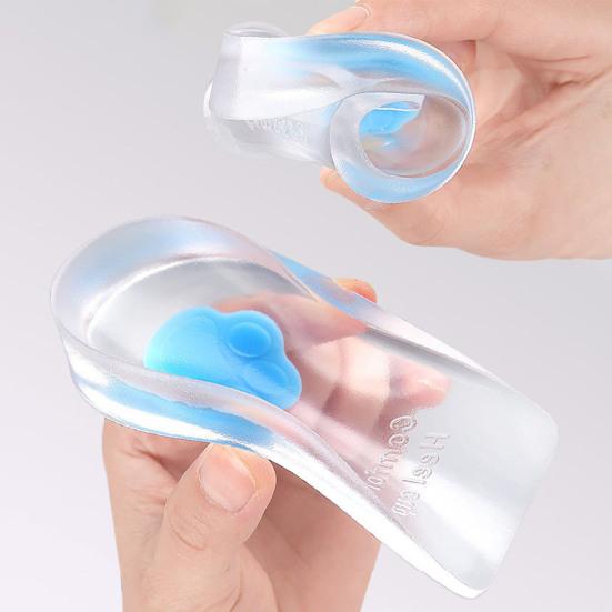 1 Pair Heel Pads Super Soft Wear Resistant Shock Absorption Comfortable Shoe Wedge Inserts Gel Heel Cups