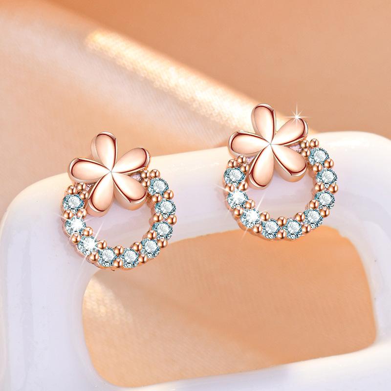 

925 Sterling Silver Earrings Roman numeral For Women Exquisite Student Girlfriend Jewelry Accessories Wedding Fashion Gift