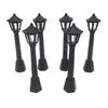Model Railway Train Lamp 4pcs Post Lights for Doll House Fairy Garden Ornaments