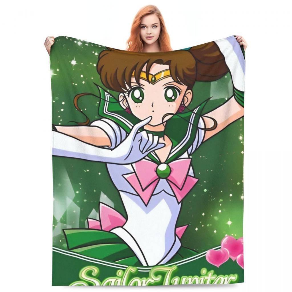 S-Sailor M-Moon Anime Blanket Quality Warm Throw Blanket Winter Picnic Outdoor Comfortable Bedspread