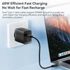 60W USB C To USB Type C Cable 4 in 1 Data Cord Set Box For iPhone Xiaomi POCO Micro USB Type C Cable OTG Kit With Phone Holder