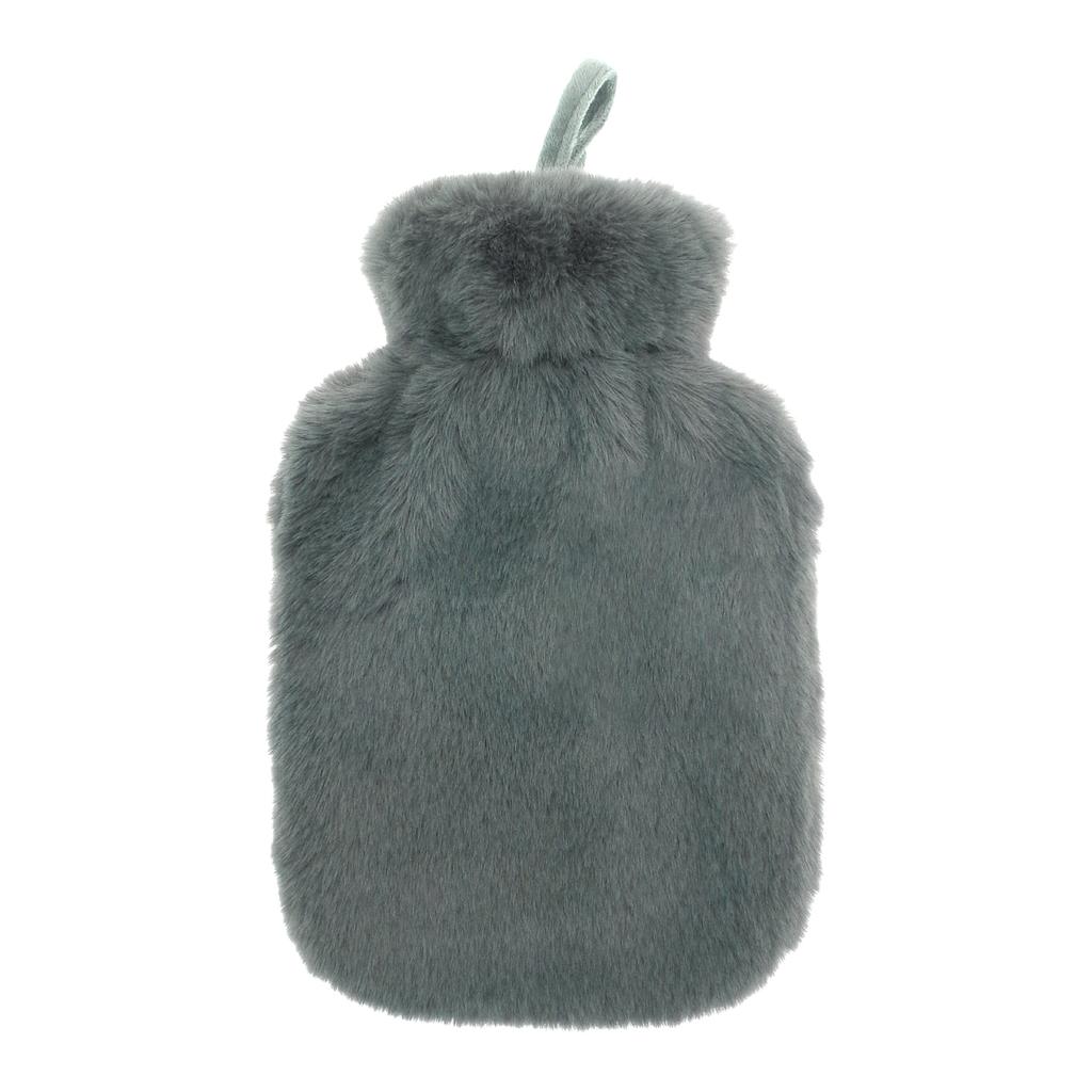 Schleife Super Luxus Kunstfell Wärmflasche und Bezug