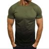 Summer Thin Loose Short Sleeve Fashion 3D Gradient Printed Round Collar Leisure Oversized Men's T-shirts