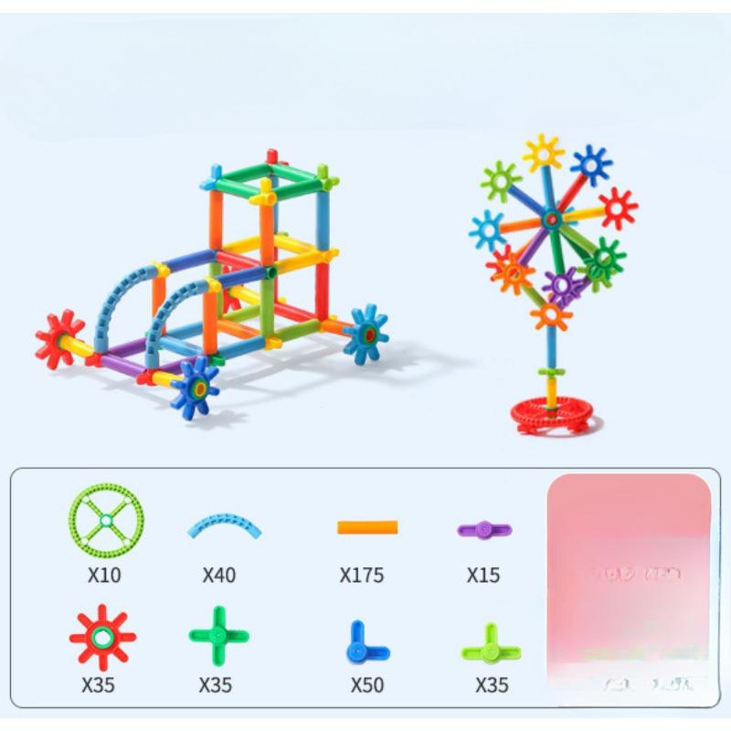 Handgefertigte Strohbausteine Spielzeug Kindergarten Lehrmittel und Bildungsmaterialien für den Baubereich 29*23*21cm