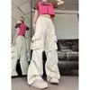 Workwear Pants for Women, Autumn Thin, Loose Fitting, Street Dance Hip-hop Trend Wide Leg Pants