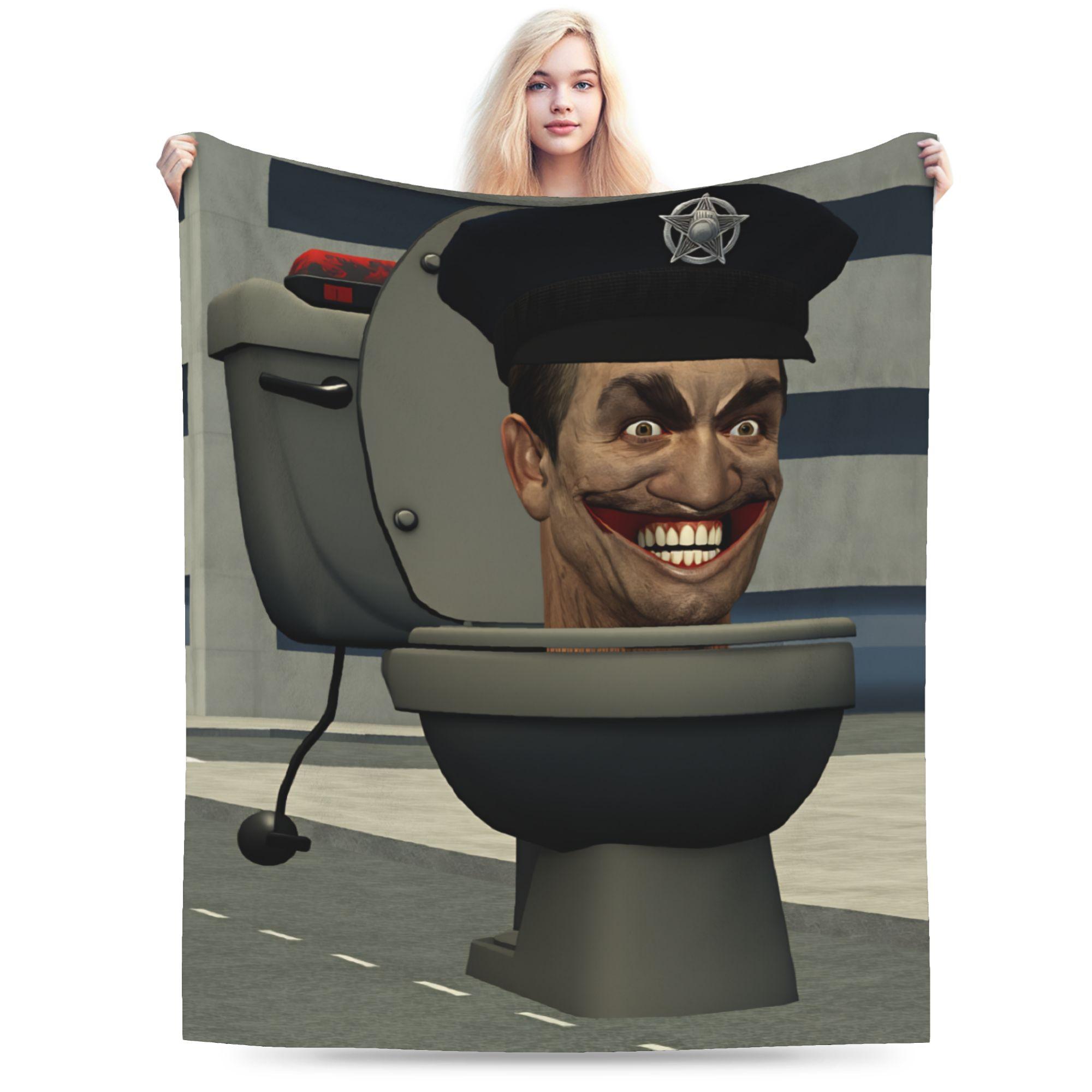 

Skibidi Toilet Speakerman Тепла м яка ковдра Дитяча плюшева плед Естетичний домашній декор Фланелева постільна ковдра Покривало для дивана-ліжка 30x40in
