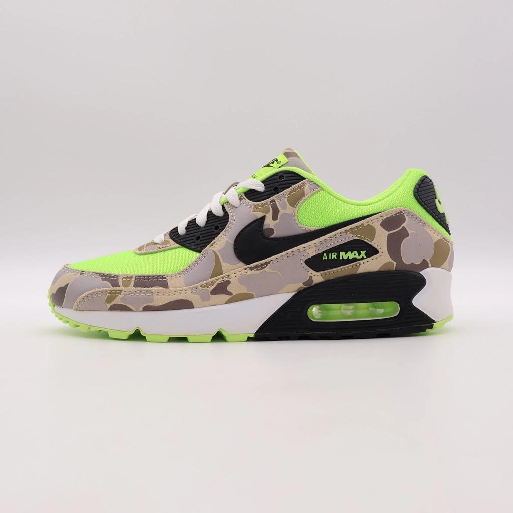 CW4039-300 Nike Air Max 90 Green Camo Ghost Green Black White (Men's)