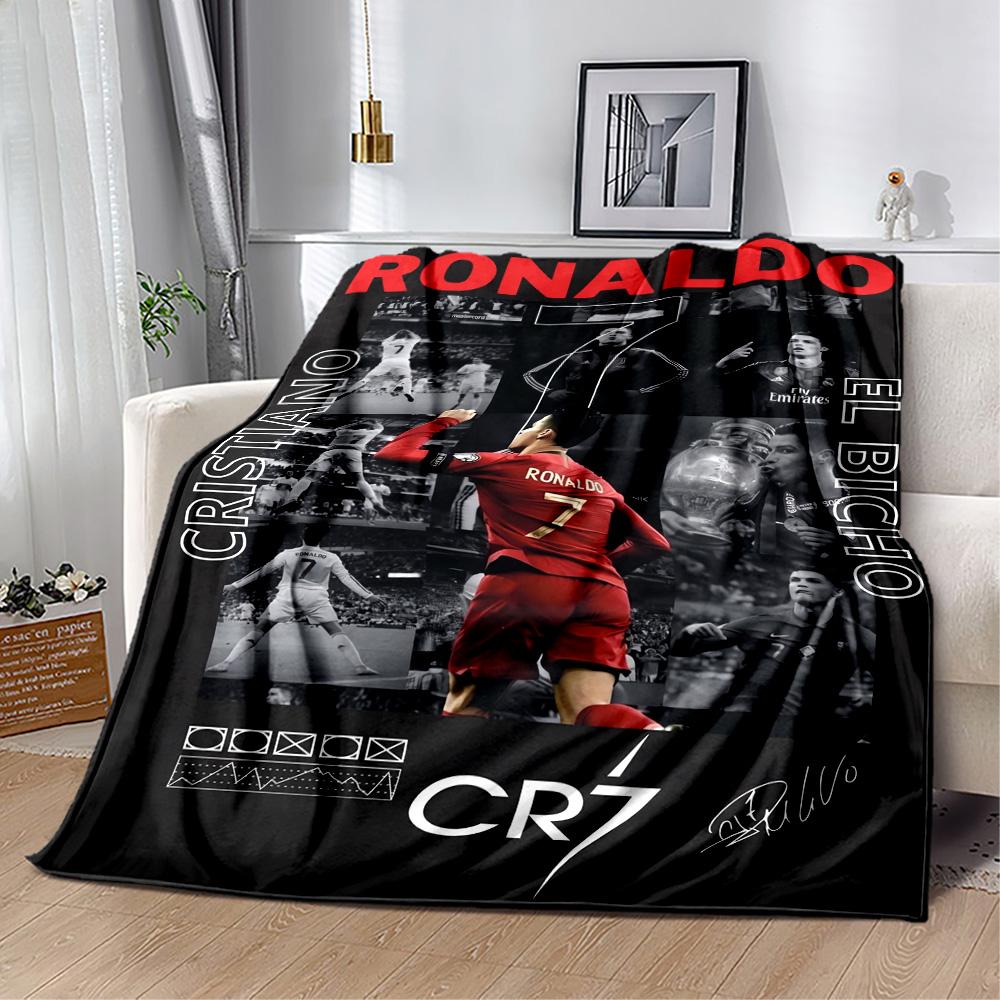 Ronaldo's Golden Legacy Blanket Soft & Cozy Great for Chair Bedding Sofa Four Seasons Multipurpose Stylish Decor Gift for Travel Home Birthdays