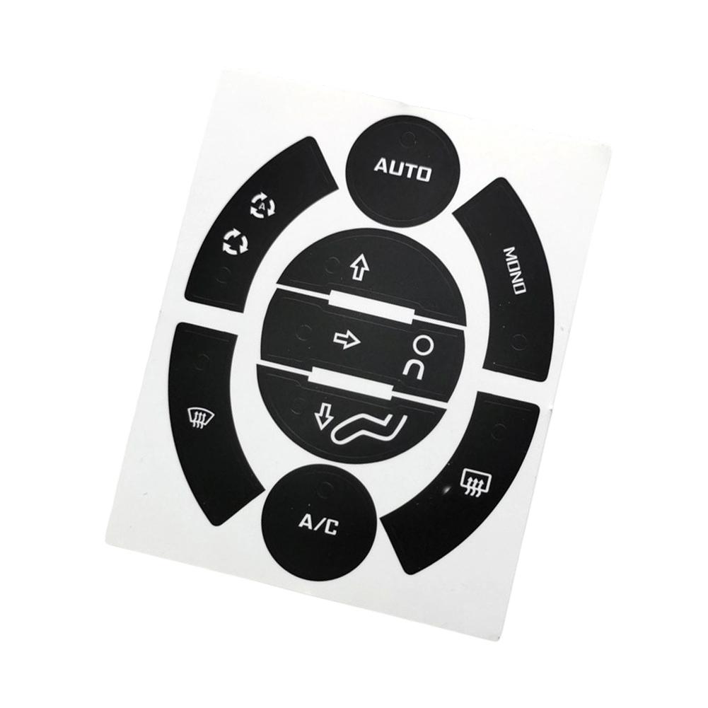 1 Pcs Car Button Repair Sticker Fit For 308/ 3008/5008 A/C Climate Buttons Repair Sticker High Grade Vinyl Climate Repair Decals