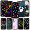 Cover Custodia per Telefono per Samsung Galaxy S26 S25 S24 S23 S22 S20 S21 FE Ultra Plus S25 Edge 5G Morbida TPU Capas Impronta Cane Zampa Carina