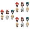 Set di 6 figure in PVC carine e divertenti di Genshin Impact, action figure anime per decorazione