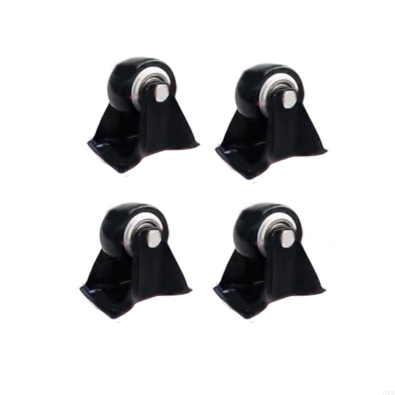Industrial Strength Casters with PU Quiet Rollers Quick Install Noiseless Casters Simple Installs for Heavy Furniture HX6C