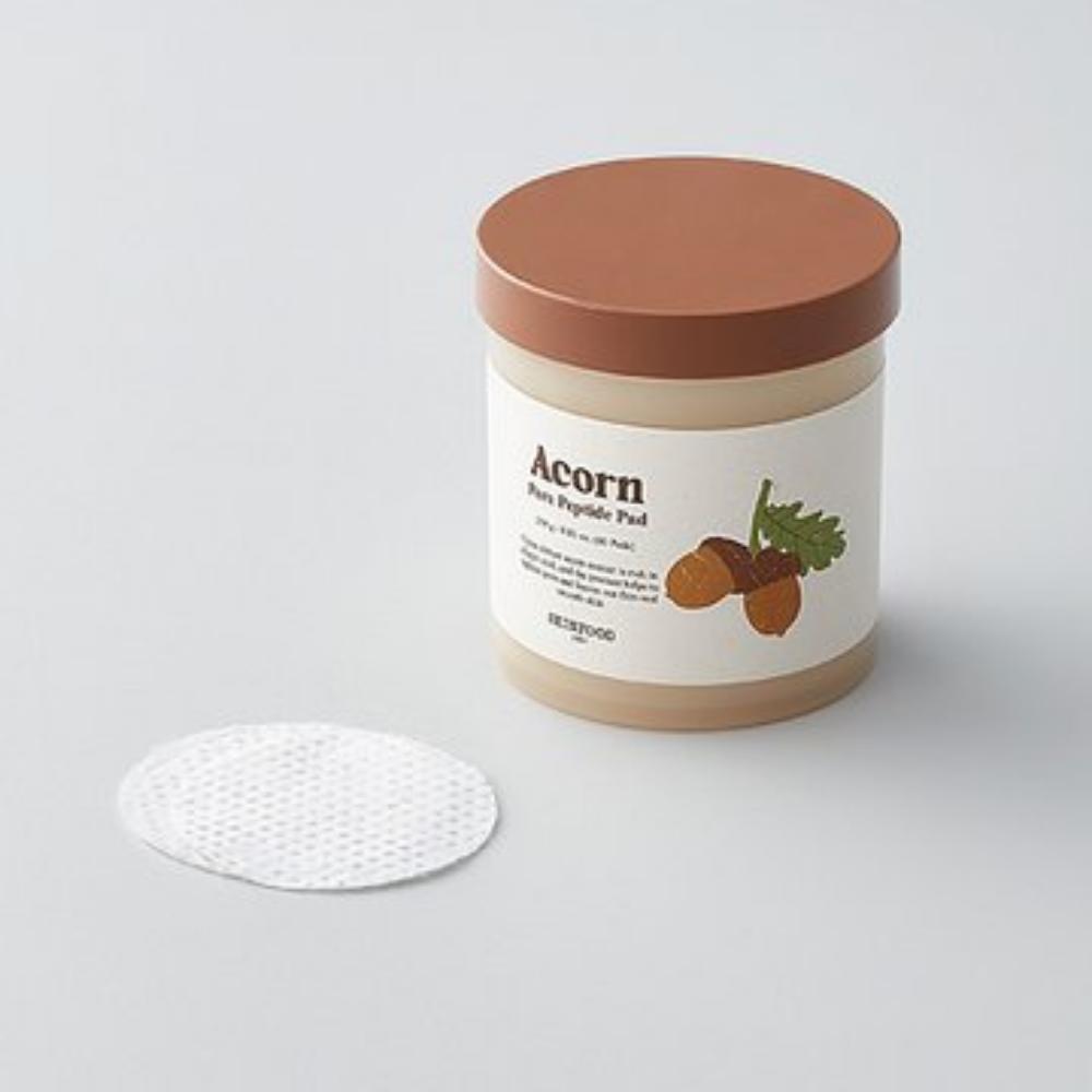 SKINFOOD Acorn Pore Peptide Pad 60 шт., Укрепление и эластичность пор, K-Beauty