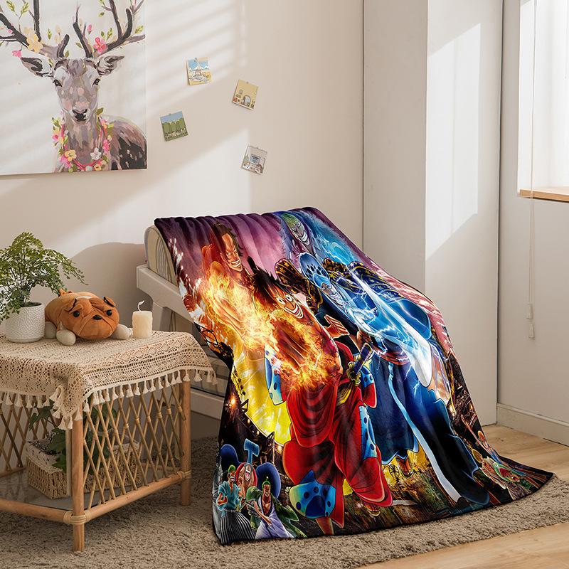 Flannel Fleece Blanket 3D Printed Sofa Blanket Thickened Blanket
