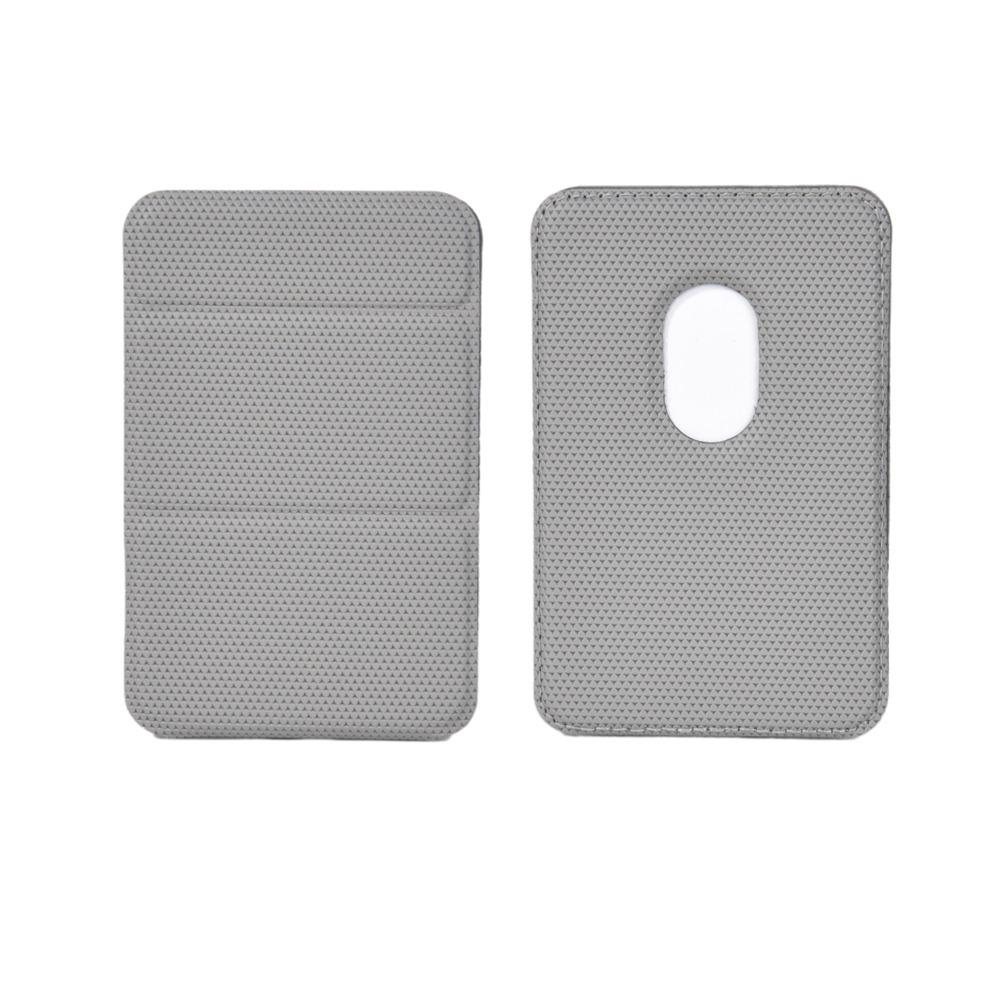 

Apple iPhone 17 MagSafe Leather Card Holder - Strong Magnetic PU Back Sticker Sleeve сірий колір