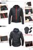 MOTO BASE Model Windproof and Waterproof Motorcycle Windbreaker Spring/Autumn Jacket/Protection Jacket/MBWB-01 (Black/Black/LB)