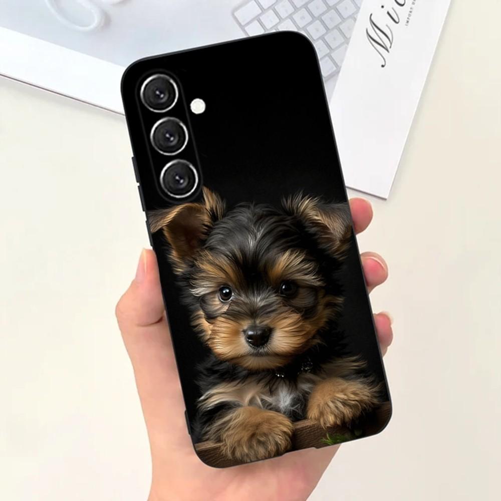 Yorkshire Terrier Dog Phone Case Phone Case For Samsung S25,S24,S21,S22,S23,S30,Ultra,S20,Plus,Fe,Lite,Note,10,9,5G Black Cover