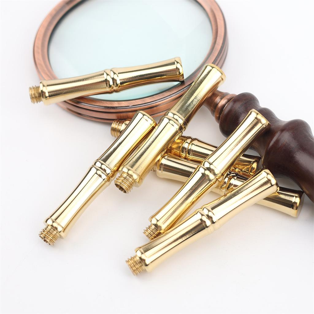 1/5pcs Bamboo Fire Paint Stamp Handle Copper Wax Sealing Stamp Tool for Scrapbooking Handmade Stamps Accessories 65mm