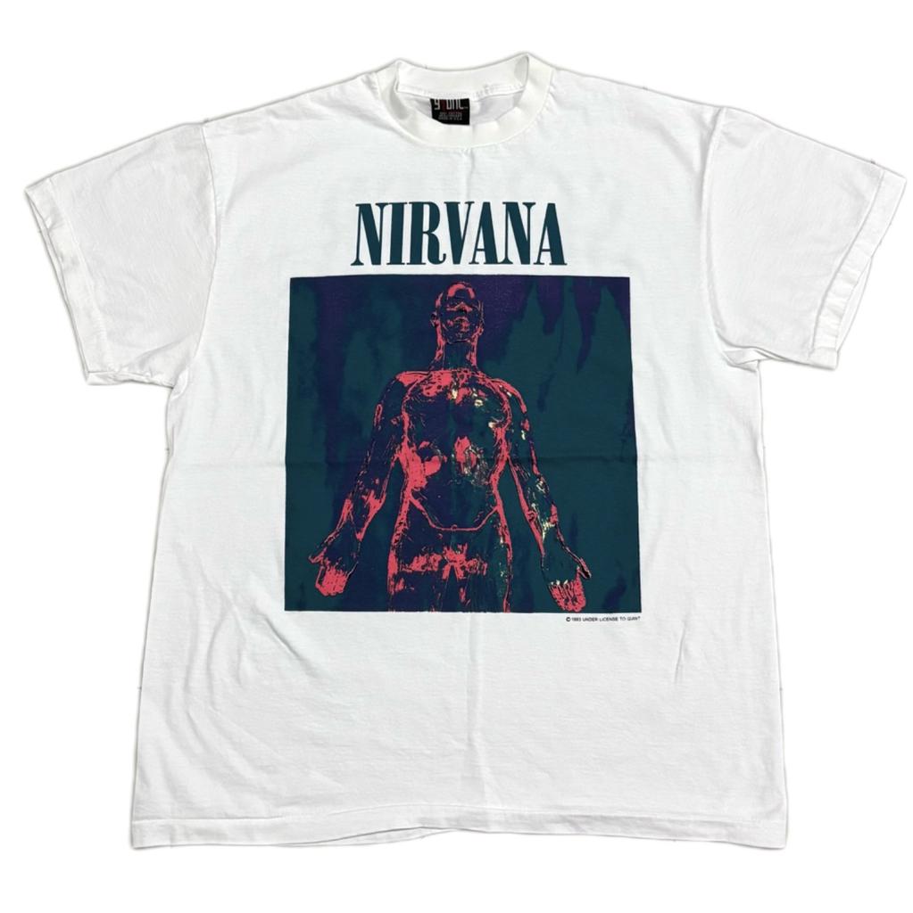 Vintage NIRVANA Sliver 1993 Band Tour 90s Rare XL Single Stitch T-shirt REPRINT