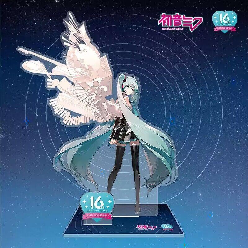 16CM Height New Dual-Sided Stand-Up Display Desk Decorative Figure of Hatsune Miku From Games and Animations
