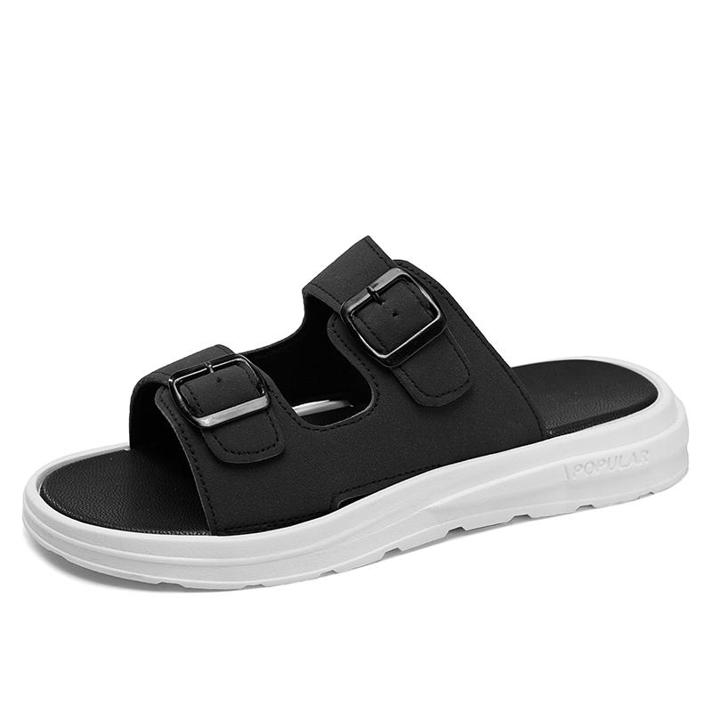 

Fashion Slippers New Summer Genuine Cow Leather Men Shoes Lightweight Soft Beach Sandals Casual Men s Flip Flops 46