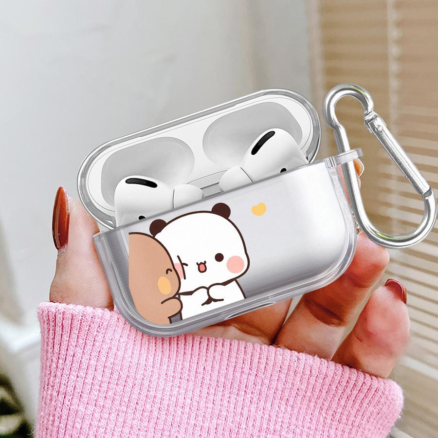 Cartoon Couple Clear Earphone Cases Cover Case For Airpods Pro3 Pro2 4 2 3 Pro 1