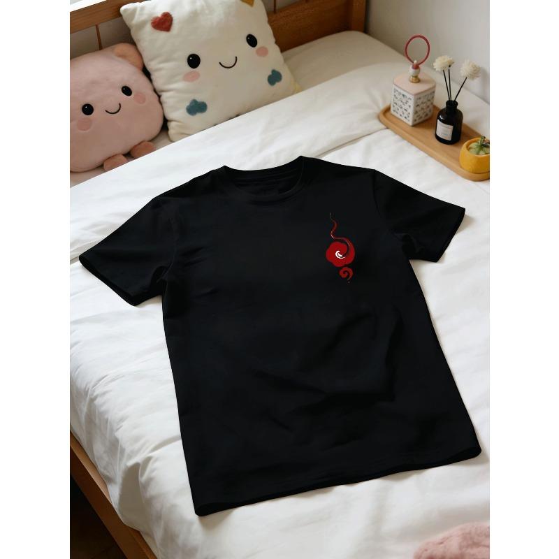 European Size Men's Short-sleeve T-shirt with Chinese Style and Chinese Aesthetic Prints, Fashionable and Casual Clothing, Versatile Daily Wear Top