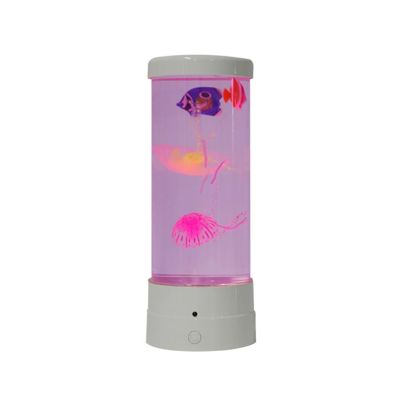 Jellyfish Fish LED Night Light, Bionic Design, Bedside Desk Ornament Lamp, Premium Ambient Light