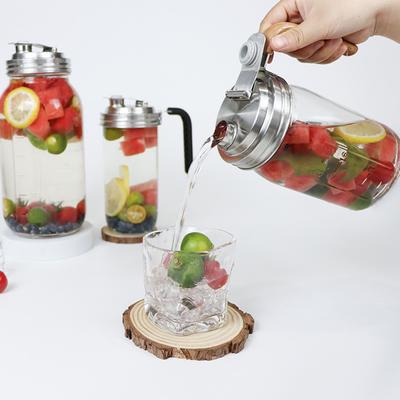 Stainless Steel Mason Jar Lids with Rubber Gasket and Handle Pour Spout Lids Reusable Mason Jar Lids for Wide Mouth Mason Jars