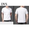 Short Sleeve Men Top Summer T-shirt Plus Size Solid Color Round Neck Inner Sleeves Mid Length Good Breathability Pullover Bottoming Shirt