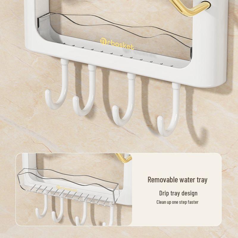 Wall-Mounted Punch-Free Pot Lid & Cutting Board Storage Rack - Multi-Layer Kitchen Organizer